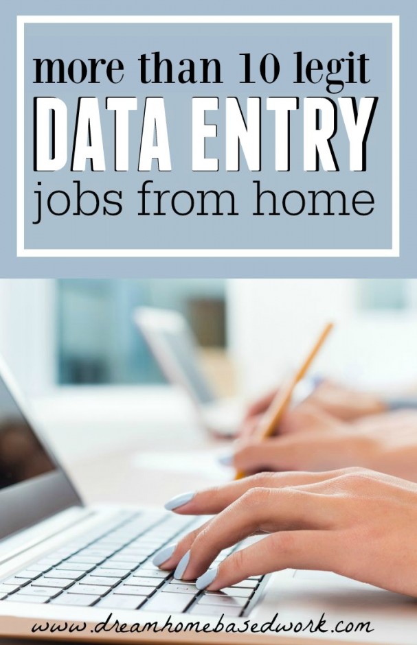 Work from home data entry no experience