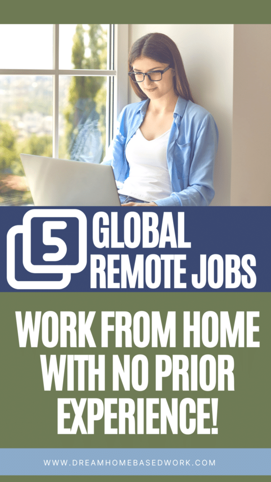 Top 5 Global WorkfromHome Remote Jobs Perfect for Beginners